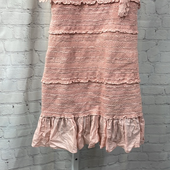 Chelsea & Violet Pink smocked cotton adjustable strap ties XL dress - Picture 6 of 9